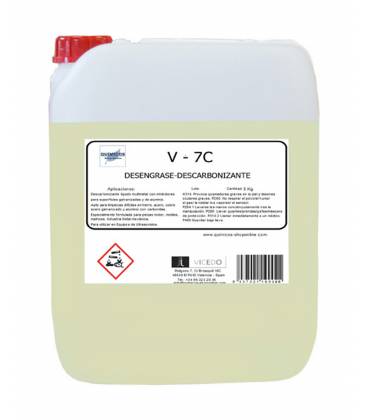 V - 7C Descarbonizante para Ultrasonidos Concentrado 