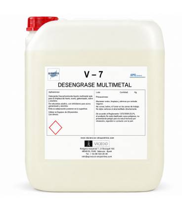 V-7 Desengrasante Multimetal para Ultrasonidos